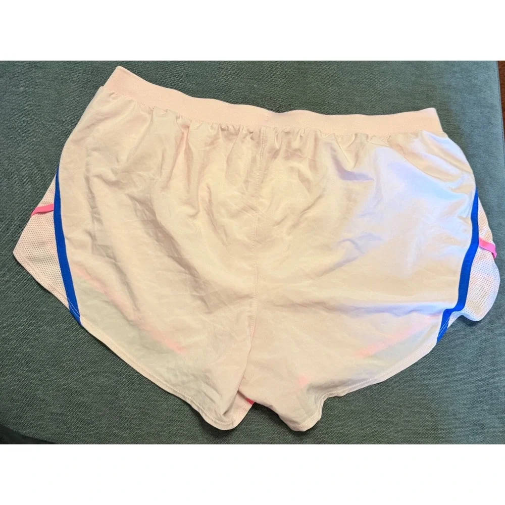 Under Armour HeatGear Fly By Running Shorts Pink Blue XL Loose Fit Athletic‎